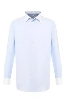 Хлопковая рубашка с воротником кент Brioni