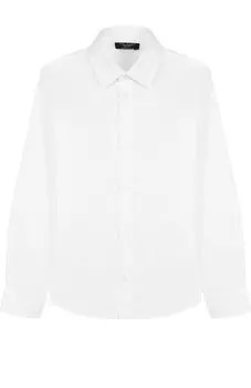 Хлопковая рубашка с воротником кент Dal Lago