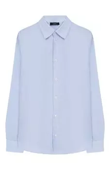 Хлопковая рубашка с воротником кент Dal Lago