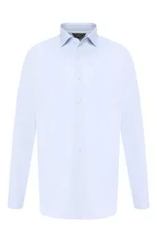 Хлопковая рубашка с воротником кент Zegna Couture