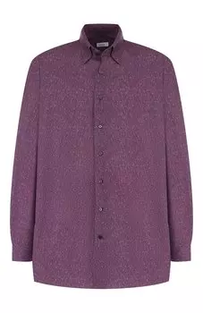 Хлопковая рубашка с воротником кент Zilli