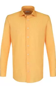 Хлопковая рубашка с воротником кент Zilli