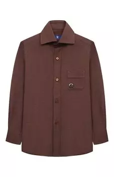 Хлопковая рубашка Stefano Ricci Junior