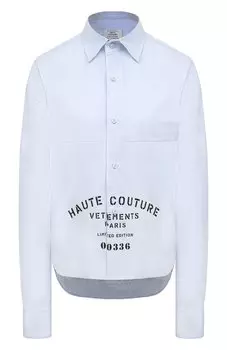 Хлопковая рубашка VETEMENTS