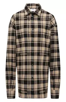 Хлопковая рубашка VETEMENTS