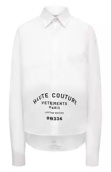 Хлопковая рубашка VETEMENTS