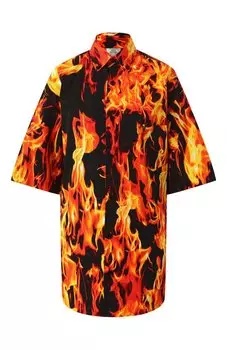 Хлопковая рубашка VETEMENTS