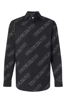 Хлопковая рубашка VETEMENTS