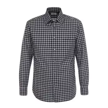 Хлопковая рубашка в клетку Brioni