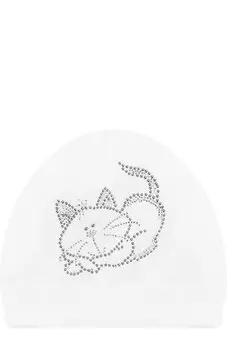 Хлопковая шапка со стразами Catya