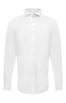 Хлопковая сорочка Brunello Cucinelli