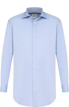 Хлопковая сорочка с воротником акула Brioni