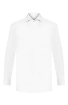 Хлопковая сорочка с воротником акула Brioni