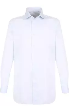 Хлопковая сорочка с воротником акула Brioni