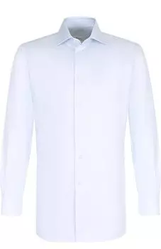 Хлопковая сорочка с воротником акула Brioni