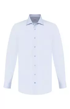 Хлопковая сорочка с воротником акула Zilli