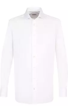 Хлопковая сорочка с воротником акула Zilli