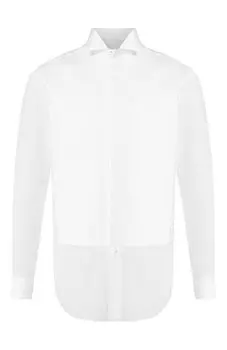 Хлопковая сорочка с воротником бабочка Brioni