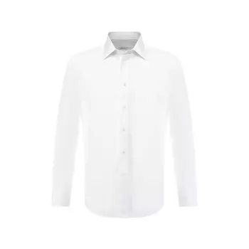 Хлопковая сорочка с воротником кент Brioni