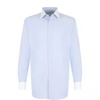Хлопковая сорочка с воротником кент Brioni
