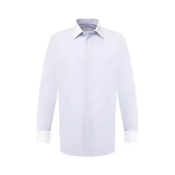 Хлопковая сорочка с воротником кент Brioni