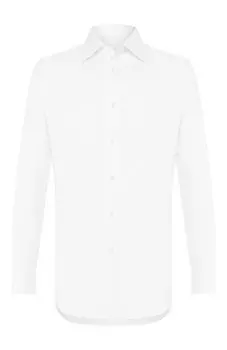 Хлопковая сорочка с воротником кент Brioni