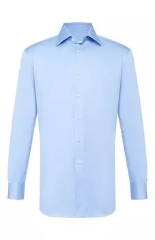 Хлопковая сорочка с воротником кент Brioni