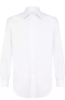 хлопковая сорочка с воротником кент Brioni