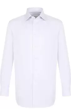 Хлопковая сорочка с воротником кент Brioni