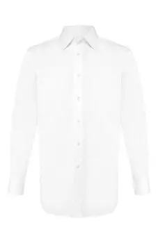 Хлопковая сорочка с воротником кент Brioni