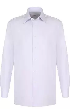 Хлопковая сорочка с воротником кент Brioni