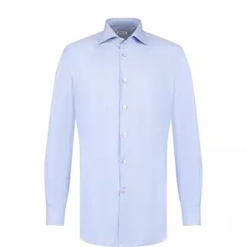 Хлопковая сорочка с воротником кент Kiton