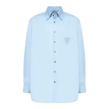 Хлопковая сорочка с воротником кент Zilli