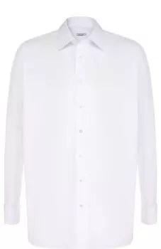 Хлопковая сорочка с воротником кент Zilli