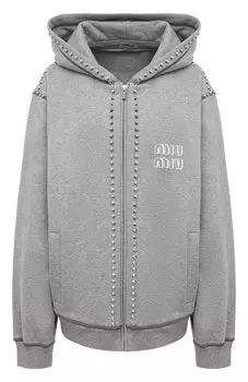 Хлопковая толстовка Miu Miu