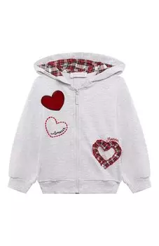 Хлопковая толстовка Monnalisa