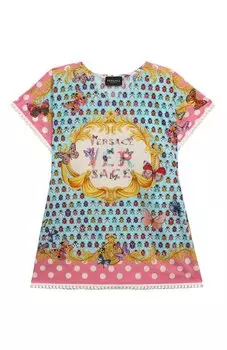 Хлопковая туника Versace