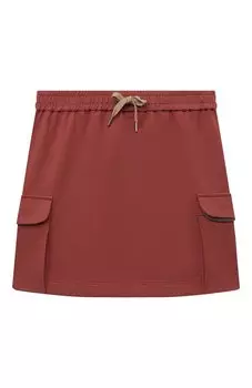 Хлопковая юбка Brunello Cucinelli