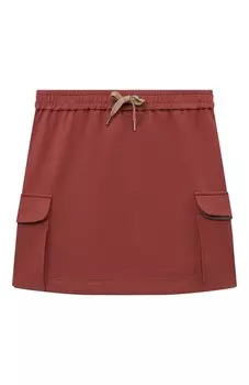 Хлопковая юбка Brunello Cucinelli