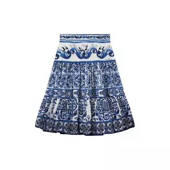 Хлопковая юбка Dolce &amp; Gabbana