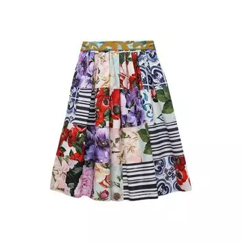 Хлопковая юбка Dolce &amp; Gabbana