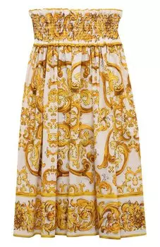 Хлопковая юбка Dolce & Gabbana