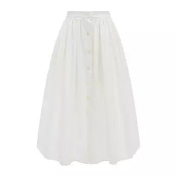 Хлопковая юбка Miu Miu