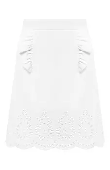 Хлопковая юбка Miu Miu