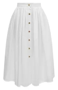Хлопковая юбка Miu Miu