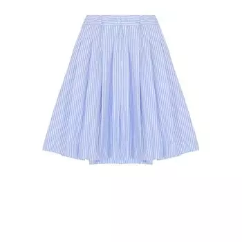 Хлопковая юбка свободного кроя с защипами Caf