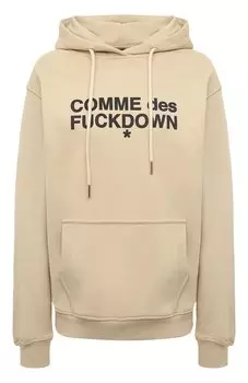 Хлопковое худи Comme des Fuckdown