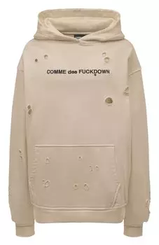 Хлопковое худи Comme des Fuckdown
