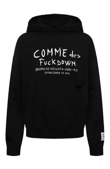 Хлопковое худи Comme des Fuckdown
