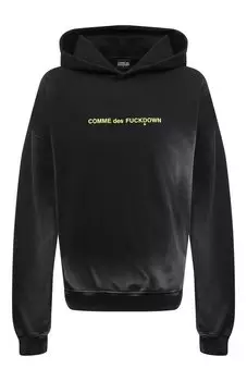 Хлопковое худи Comme des Fuckdown